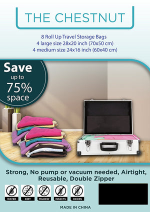 10-piece Vacuum Storage Bags Set - Space-saving Airtight Sacks For